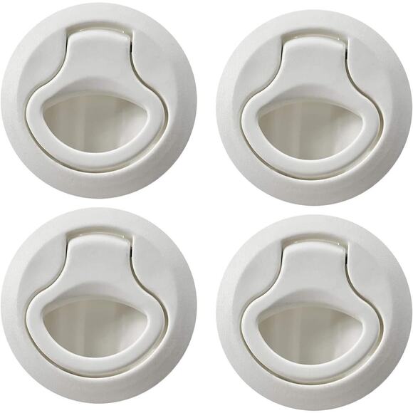 3 PACK 2" Round Flush Pull Slam Hatch Latch for RV Caravan Boat Marine Deck Door - Picture 1 of 7